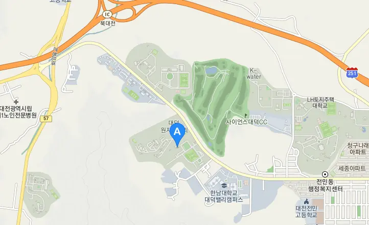 대전 항공기술연구원 위치 지도